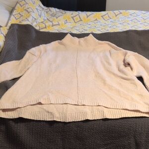 J. Jill Soft Cream Turtleneck Sweater